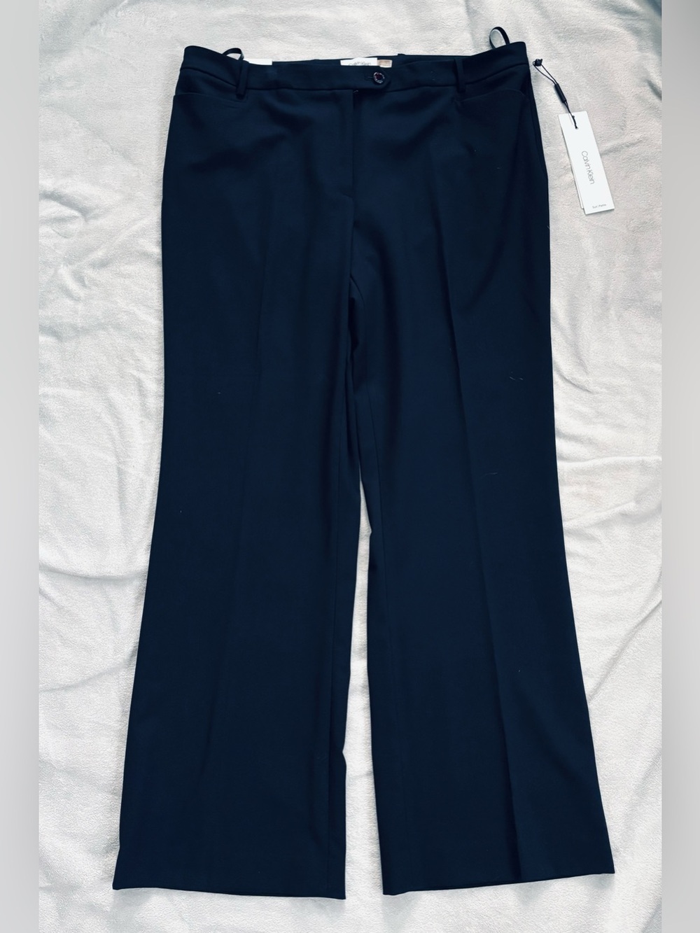 NWT Calvin Klein Modern Fit petite navy blue dress pants - size 14 P